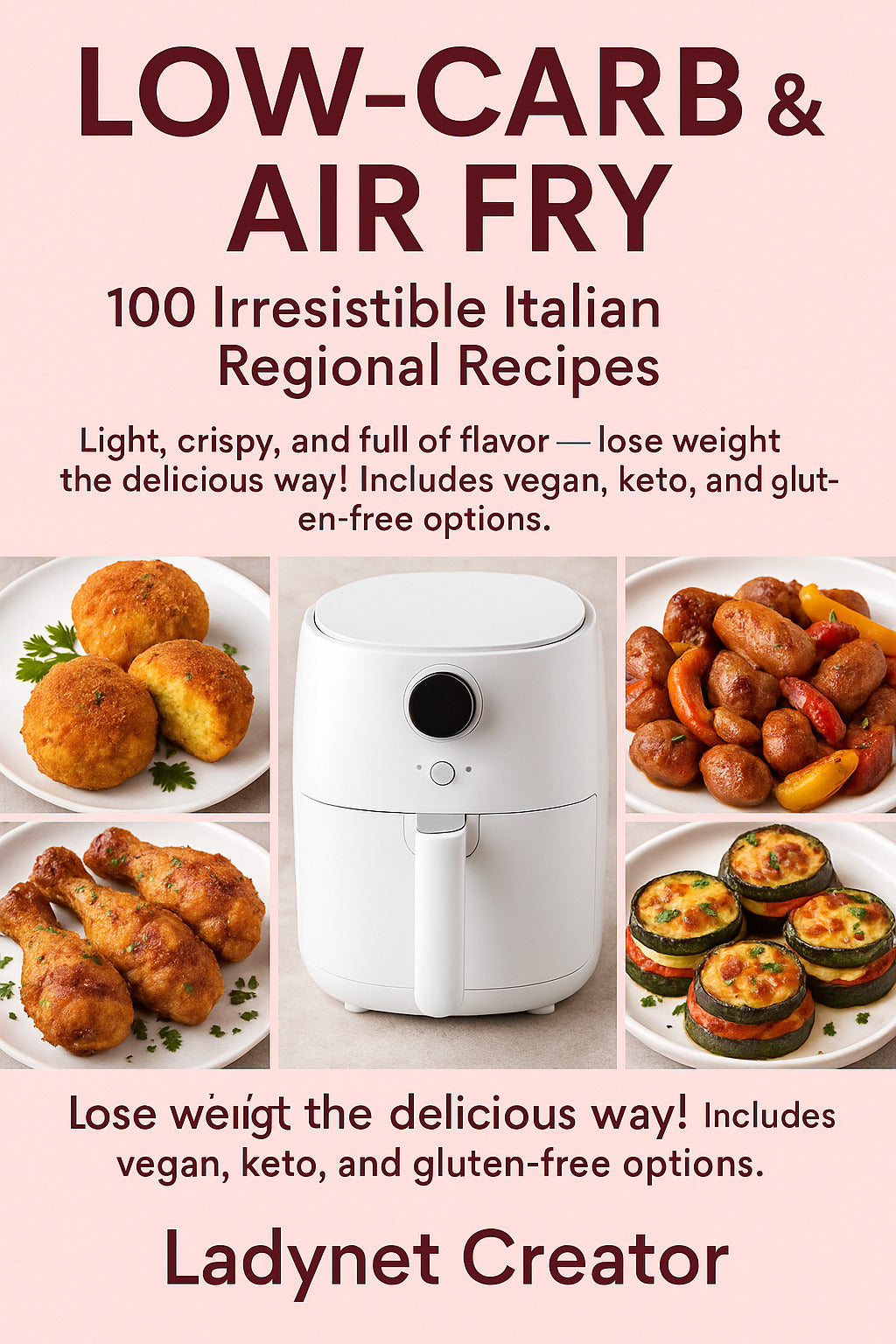 Low-Carb & Air Fry Italian Recipes - Ebook PDF | 100 Regional Recipes